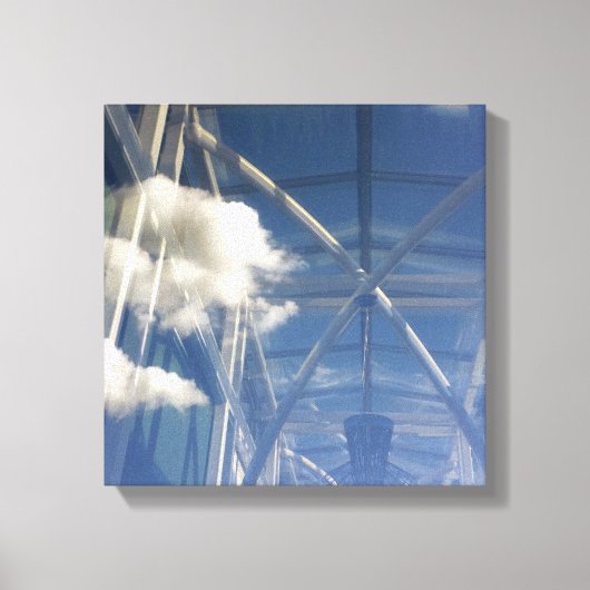 Fensterreflektionen Leinwanddruck (Vorderseite)