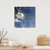 Fensterreflektionen Poster (Küche)