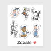 Fensterreiniger Aufkleber (Blatt)