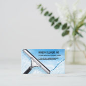 Fensterreiniger | Hausservice Visitenkarte (Stehend Vorderseite)