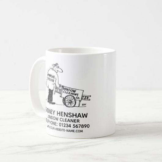 Fensterreiniger Kaffeetasse (Vorderseite Links)