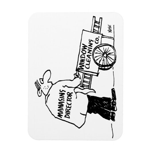 Fensterreiniger mit Fensterreinigungskarte Magnet (Vertikal)