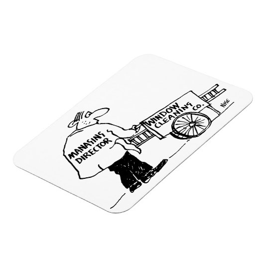 Fensterreiniger mit Fensterreinigungskarte Magnet (Linke Seite)