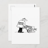 Fensterreiniger mit Fensterreinigungskarte Postkarte (Vorne/Hinten)