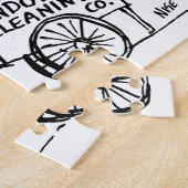 Fensterreiniger mit Fensterreinigungskarte Puzzle (Seite)