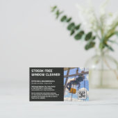 Fensterreiniger | Office-Gebäude Visitenkarte (Stehend Vorderseite)