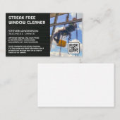 Fensterreiniger | Office-Gebäude Visitenkarte (Vorne/Hinten)