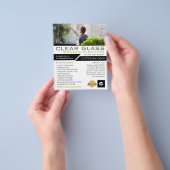 Fensterreiniger, Reinigungsservice Werbung Flyer (Gruppe)