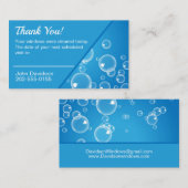 Fensterreiniger Vielen Dank für den nächsten Besuc Visitenkarte (Vorne/Hinten)