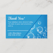 Fensterreiniger Vielen Dank für den nächsten Besuc Visitenkarte (Vorderseite)