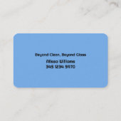 Fensterreiniger Visitenkarte (Rückseite)