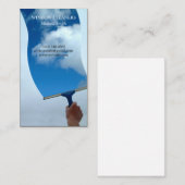 Fensterreiniger | Wolken | Reinigungsservice Visitenkarte (Vorne/Hinten)