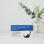 Fensterreinigung Berufliche Visitenkarten Visitenkarte (Stehend Vorderseite)