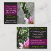 Fensterreinigung businessl Karten-Schablone Visitenkarte (Vorne/Hinten)