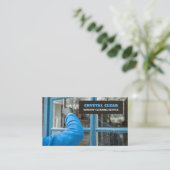 Fensterreinigung, Fensterreiniger, Reinigungsservi Visitenkarte (Stehend Vorderseite)