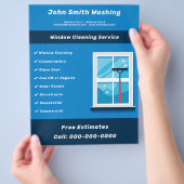 Fensterreinigung Flyer (Hand)