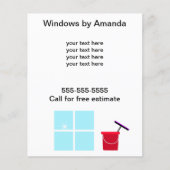 Fensterreinigung Flyer (Vorne)