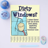 Fensterreinigung Flyer (Einzeln)