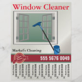 Fensterreinigung Kleine Unternehmen Flyer (Vorderseite)