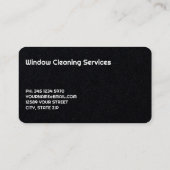 Fensterreinigung Premium Visitenkarte (Rückseite)