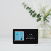 Fensterreinigung Premium Visitenkarte (Stehend Vorderseite)