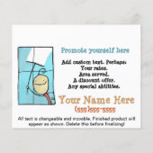 Fensterreinigung. Promotioneller Marketing Sales F Flyer (Hinten)