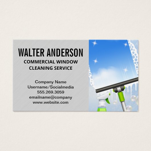 Fensterreinigung | Seifenblasen Squeegee (Vorderseite)