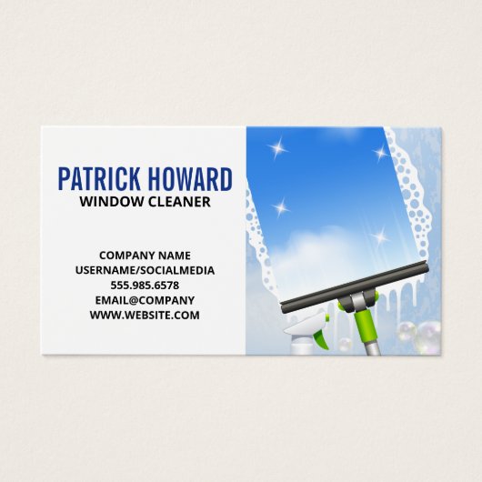 Fensterreinigung | Squeegee | Seifenspulen (Vorderseite)