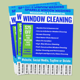 Fensterreinigung Telefonnummern Flyer