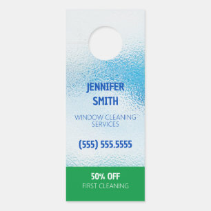 Fensterreinigung Türanhänger