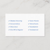 Fensterreinigung Visitenkarte (Rückseite)