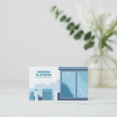 Fensterreinigung Visitenkarte (Stehend Vorderseite)