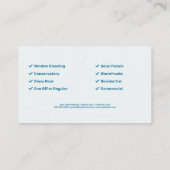 Fensterreinigung Visitenkarte (Rückseite)