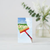 Fensterreinigung Visitenkarte (Stehend Vorderseite)