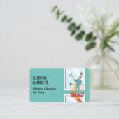 Fensterreinigung Visitenkarte (Stehend Vorderseite)