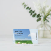 Fensterreinigung Visitenkarte (Stehend Vorderseite)