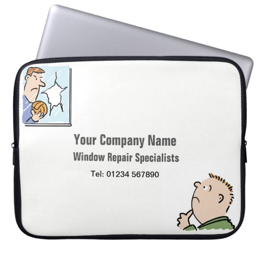 Fensterreparatur Laptopschutzhülle (Vorderseite)