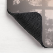 Fensterschatten mit Laub Mousepad (Ecke)