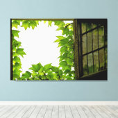 Fensterschnitt Leinwand (Insitu (Holzboden))