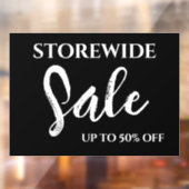 Fenstersignatur, Boutique-Handelszeichen, modern Fensteraufkleber (Blatt 2)