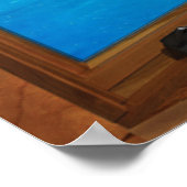 Fenstertäuschung aus Holz - Segelboote Poster (Ecke)