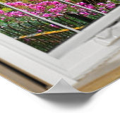 Fenstertäuschung in der weißen Bucht - farbenfrohe Poster (Ecke)