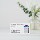 Fensterüberzüge und Blindfarben der Visitenkarte (Stehend Vorderseite)