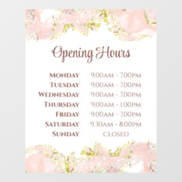 Fensterverkleidung aus rosa Marmor Fensteraufkleber