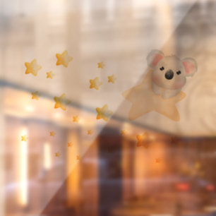 Fensterverkleidung bezaubernd koala fensteraufkleber
