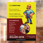 Fensterverkleidung für elektrische Auftragnehmer Fensteraufkleber (Blatt 2)