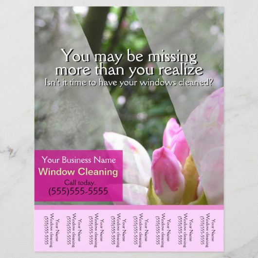 Fensterwaschanlage Flyer (Vorne)