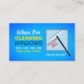 Fensterwasher, Fensterreiniger, Reinigungsservice Visitenkarte (Vorderseite)