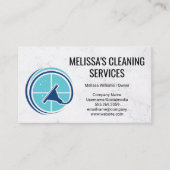 Fensterwasher und Reinigungs-Logo Visitenkarte (Vorderseite)