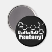 Fentanyl Magnet (Vorderseite/Rückseite)